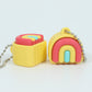 Rainbow Click Fidget Keychain (Silent or Loud)