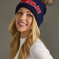 Game Day Pom Hat - Navy & Red