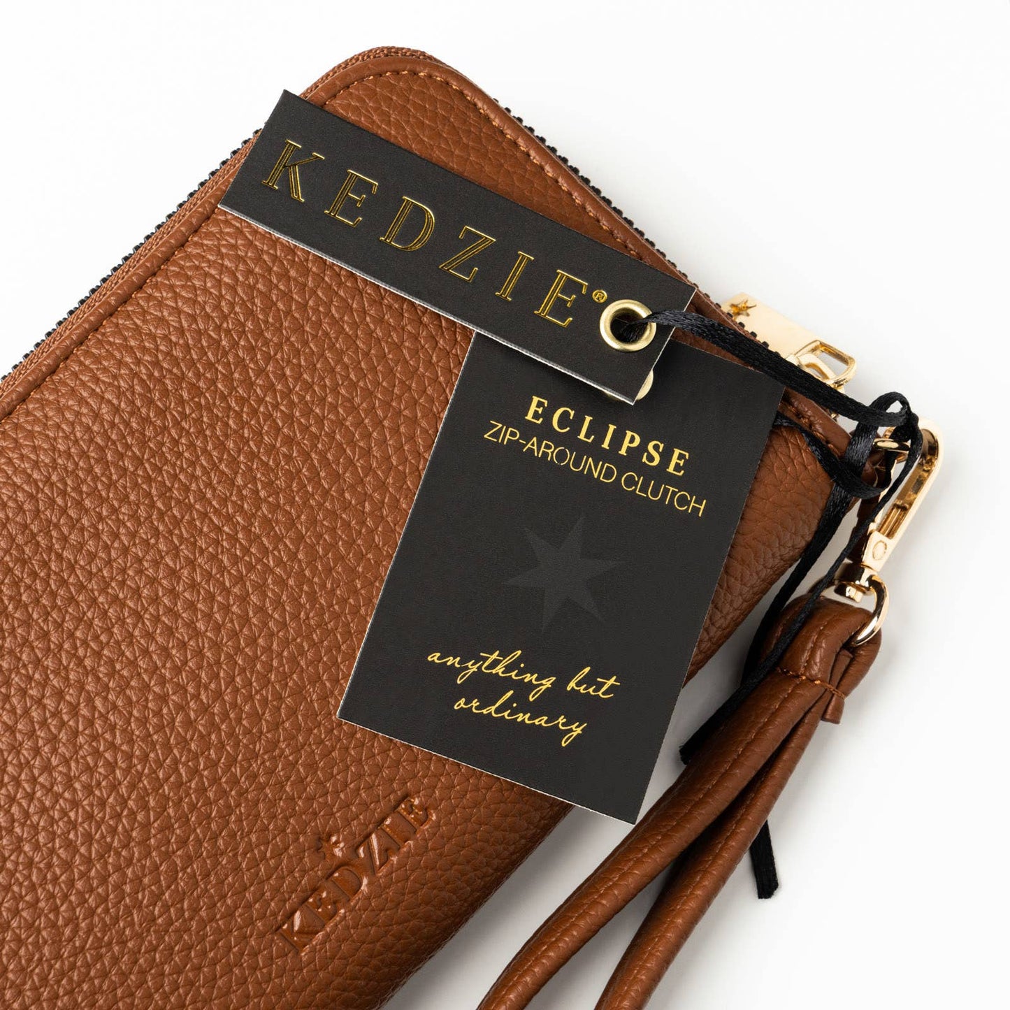 Zip-Around Clutch - Black