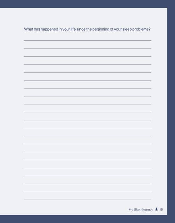 Sleep Habits Journal