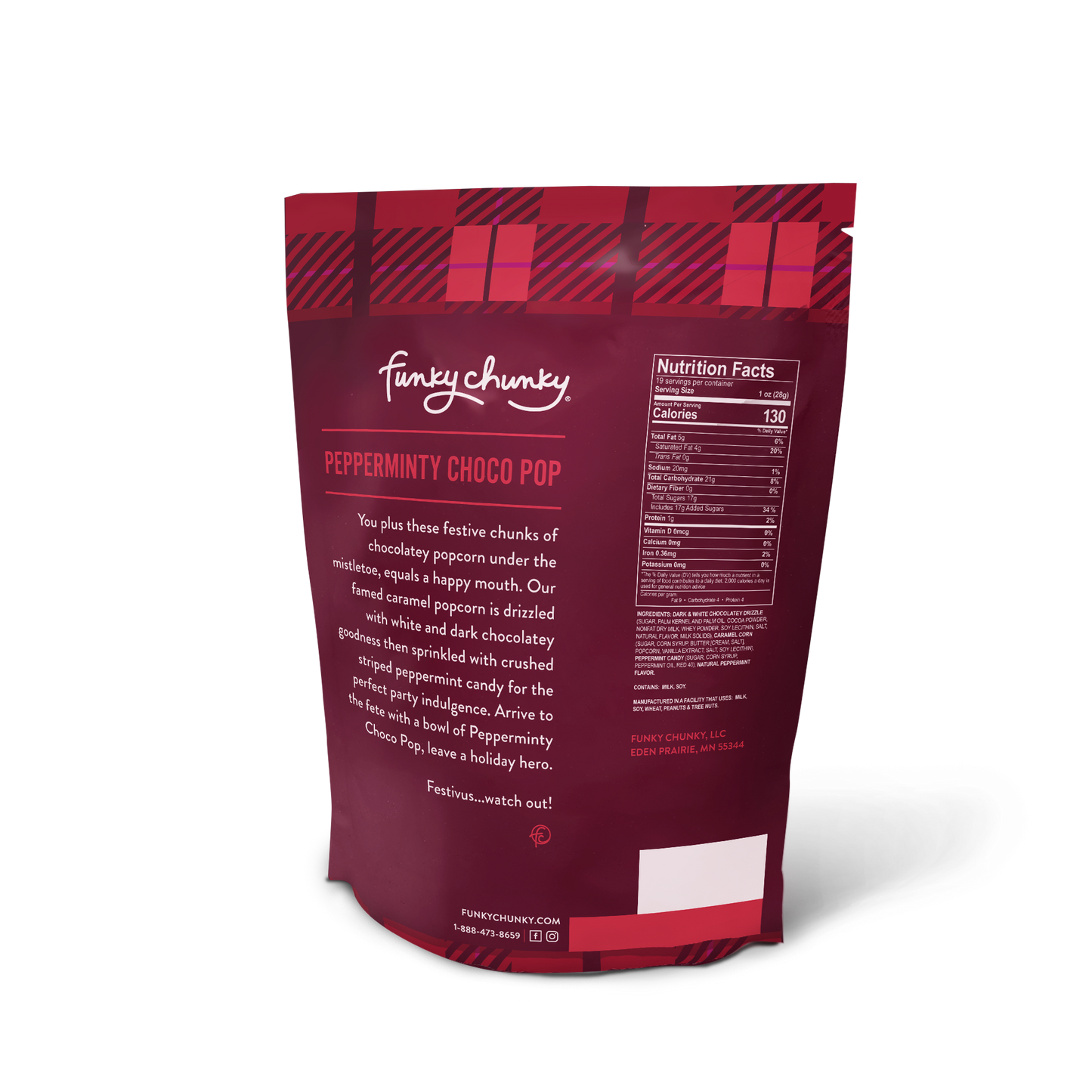 Pepperminty Choco Pop | Caramel Corn Holiday Popcorn | bags