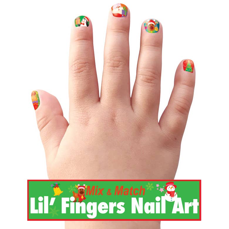 Lil' Fingers Nail Art | Holly Jolly Christmas 2024