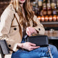 Zip-Around Clutch - Black