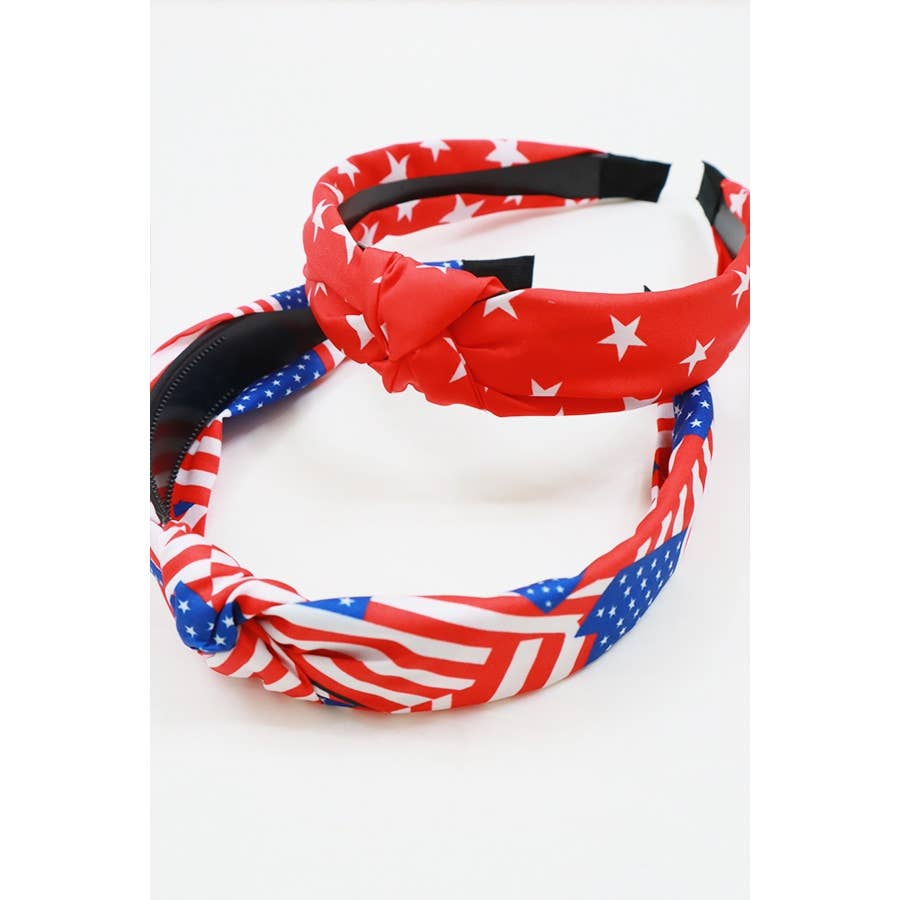 USA Knotted Headband