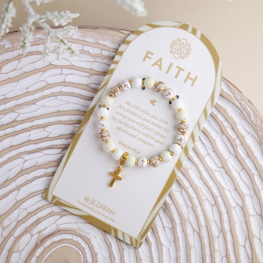 Faith Bracelet - Ivory Palm