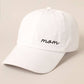 Mom Embroidered Cotton Baseball Dad Cap