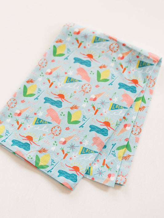 Summer in the Midwest - Full Pattern Towel