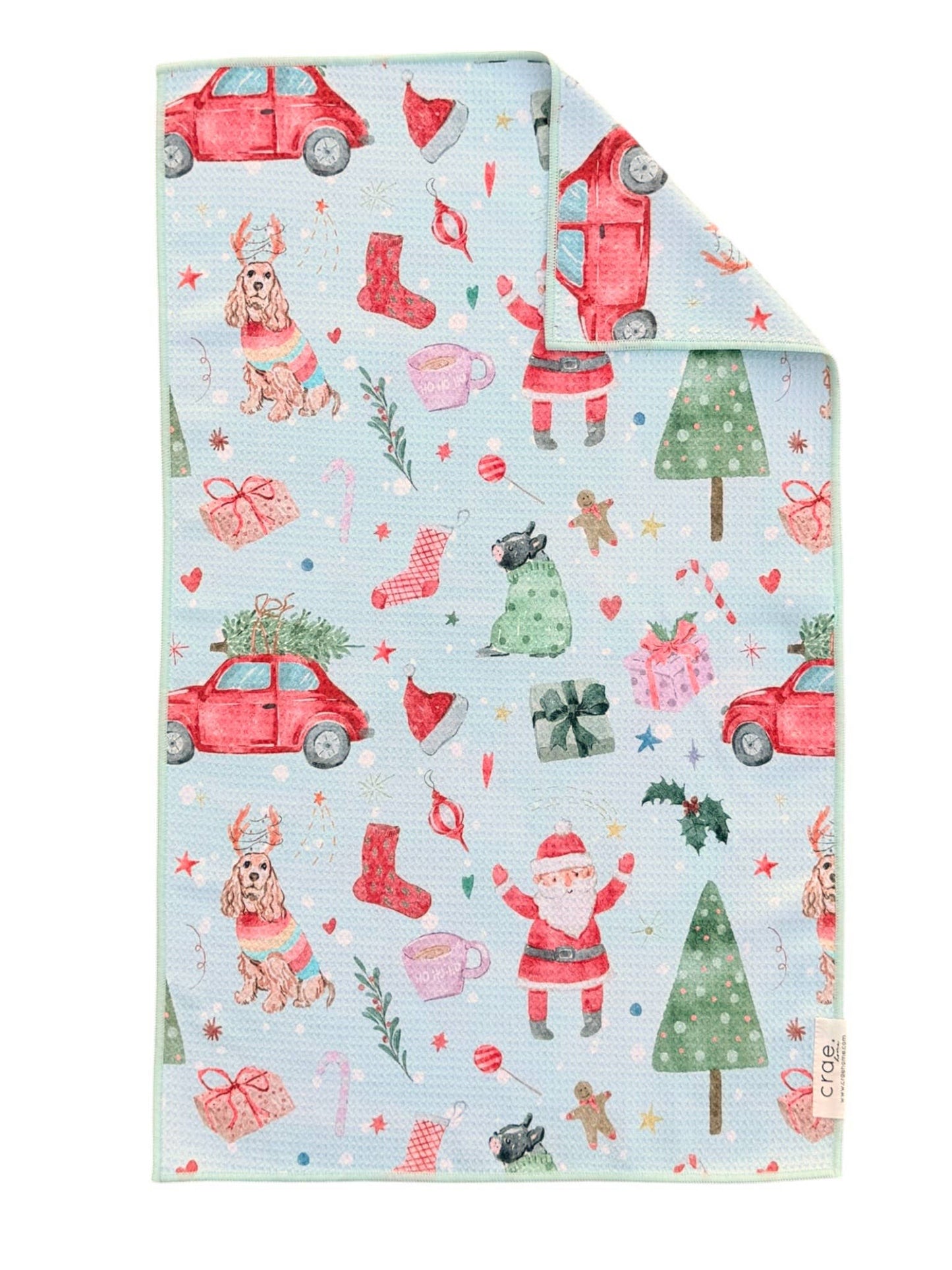 Festive Chaos: Double-Sided Hand Towel