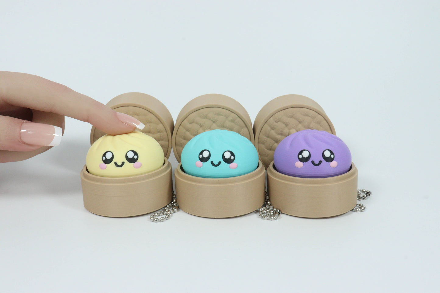 Squish Dumpling Click Fidget | Loud or Silent | Sensory Toy
