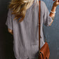 Corded V-Neck T-shirt (L, XL, XXL)
