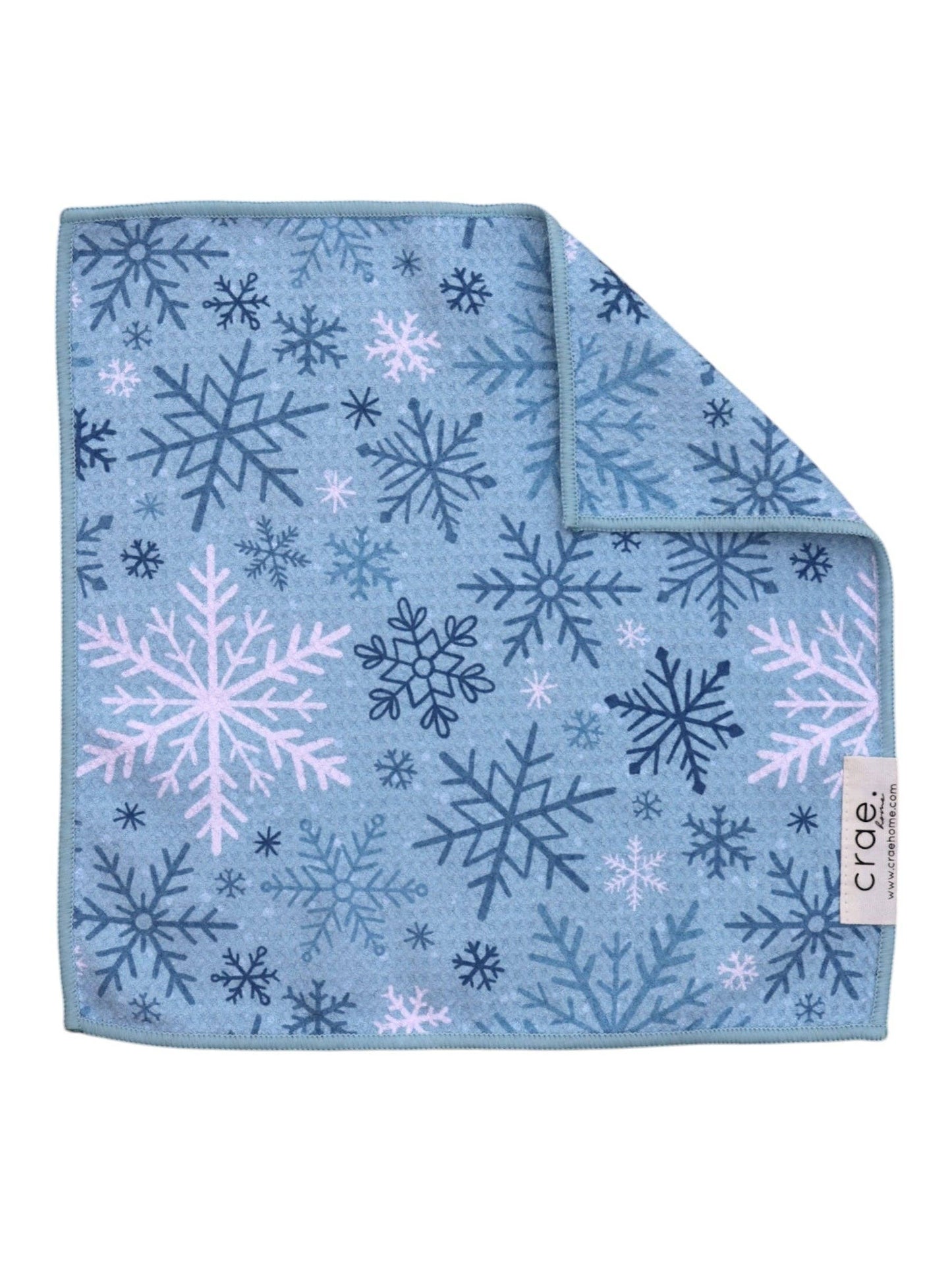 Flurries: Double-Sided Washcloth