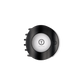 Jet Black | Medium | Flat Circle Hair Clip