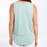 Lightweight Sleeveless Scoop Neck Tank