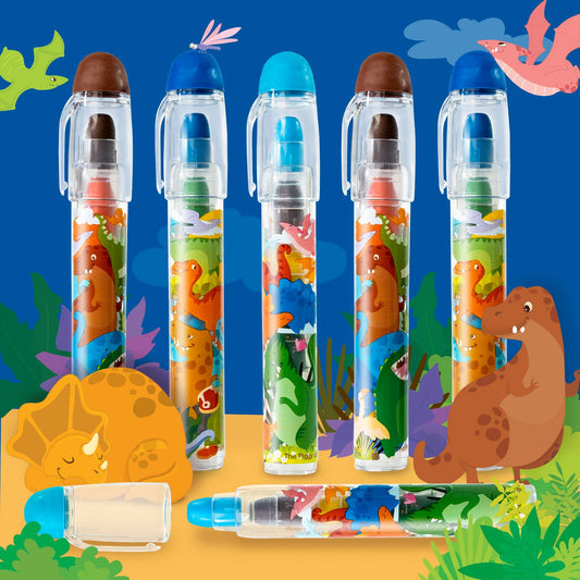 Color Stack to Go Erasable Crayons- Dinosaurs