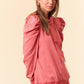 PUFF SLEEVE STRIPE HOODIE (S, M, L)