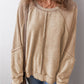 Patchwork Exposed Seam Raglan Sweatshirt (Large, 3 colors)