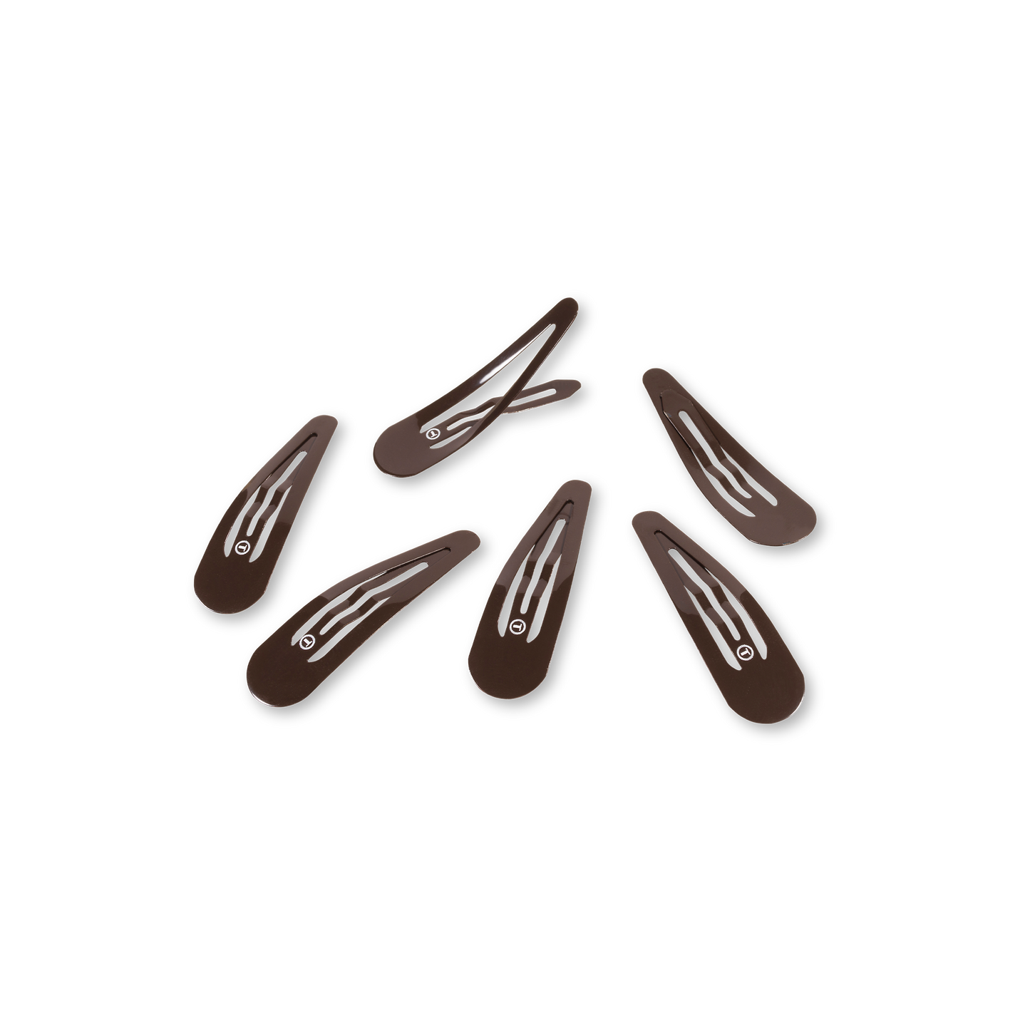 Snap Clip | Brown | 6 Count