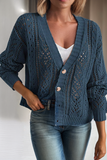 Open Knit Drop Shoulder Cardigan