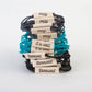 Longhorns Stamped Cursive Bracelet
