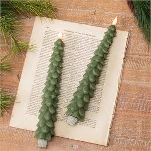 Led Taper Candle - Christmas Tree