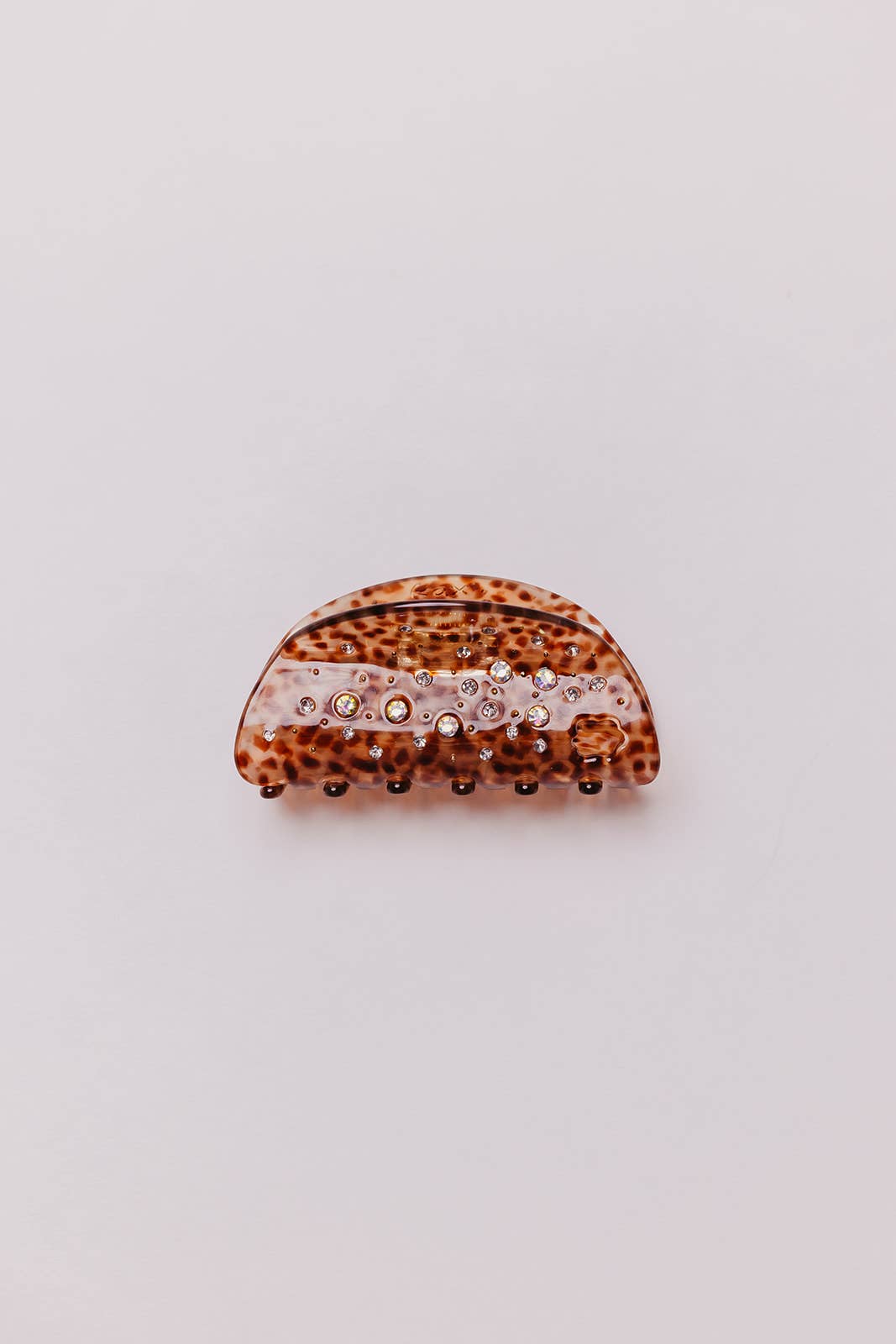 GLITTER RHINESTONE MIDI HAIR CLAW — 4 COLORS