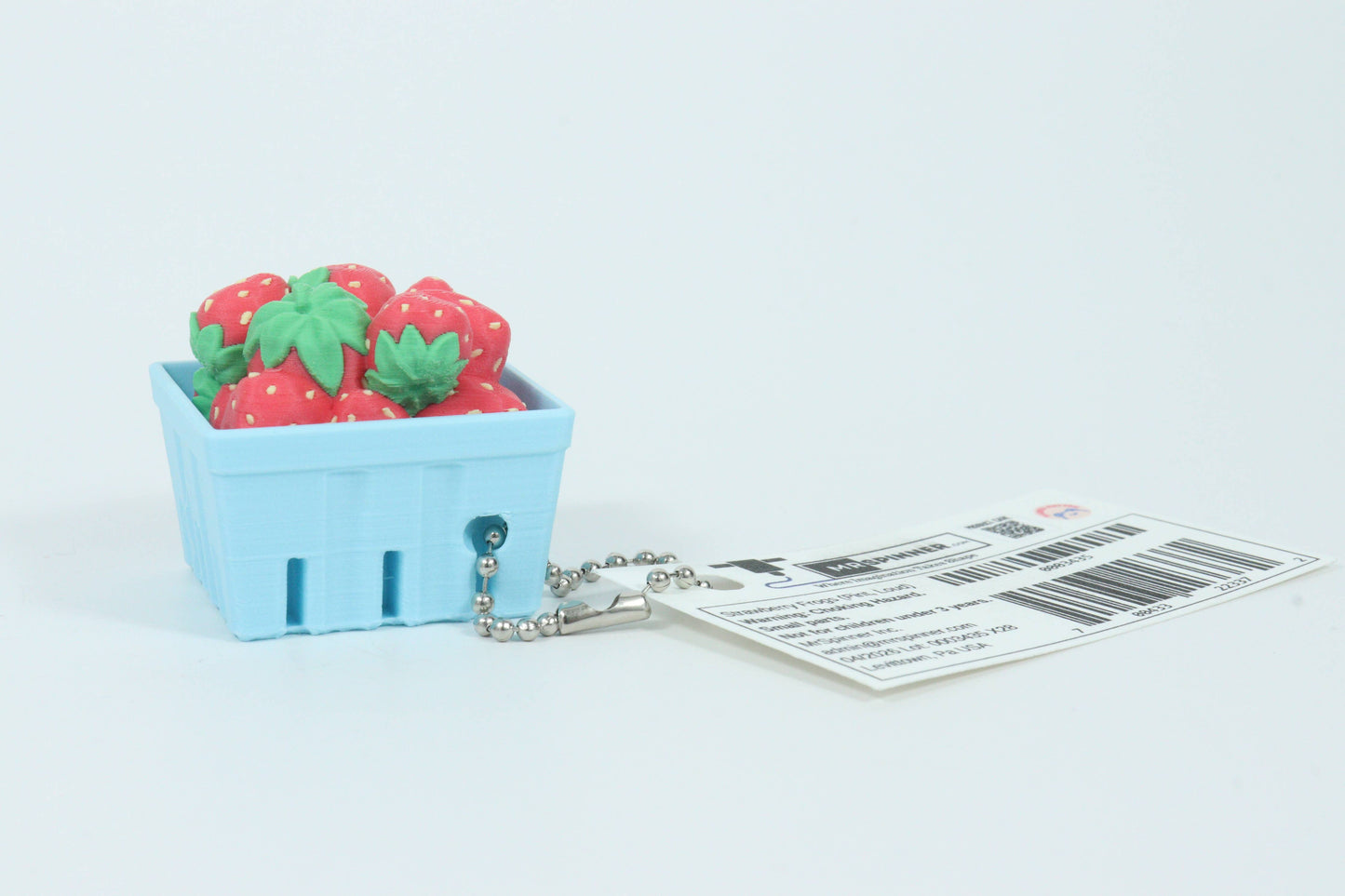 Strawberry Pint Click Fidget (Silent or Loud)
