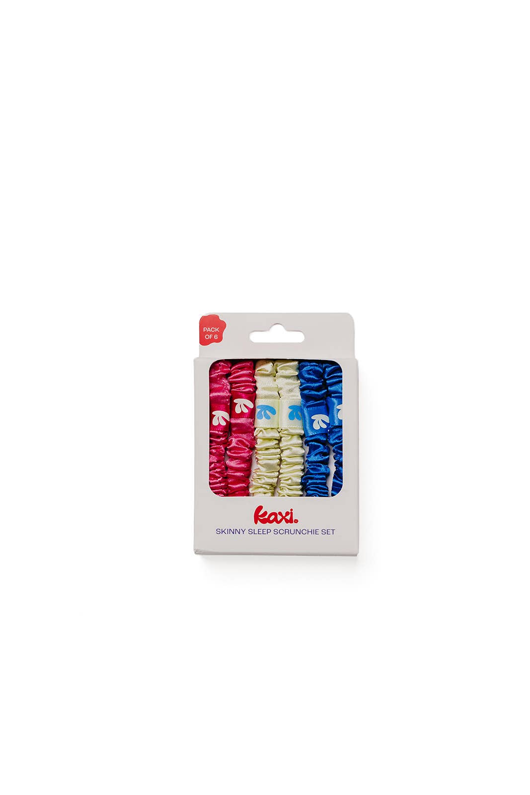 SKINNY SLEEP SCRUNCHIE 6-PACK — SATIN, HAIR-FRIENDLY