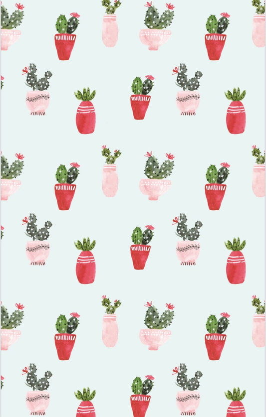 Pots Of Prickles: Double-Sided Hand Towel