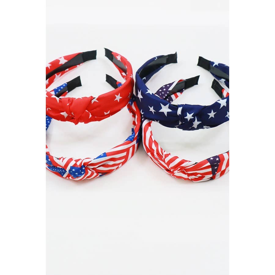 USA Knotted Headband