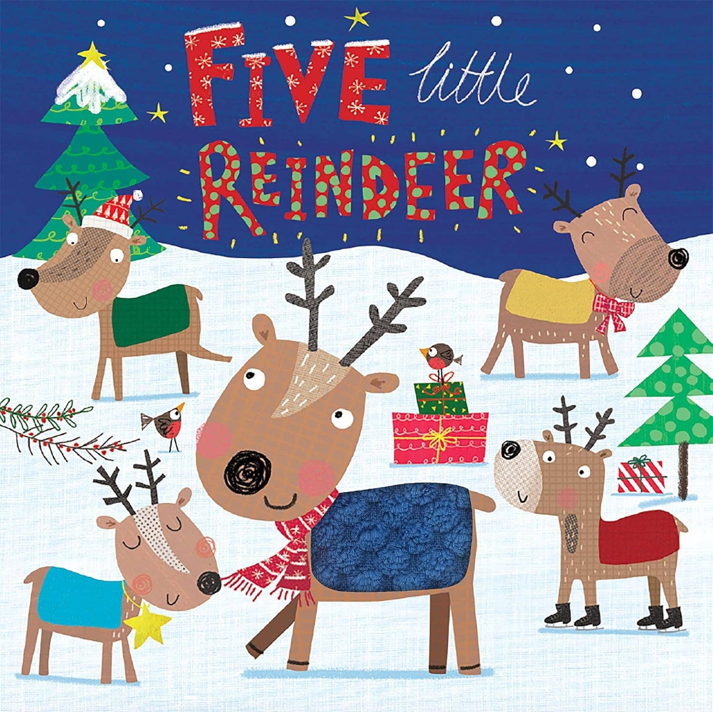 Five Little Reindeer - A Touch-and-Feel Christmas Story