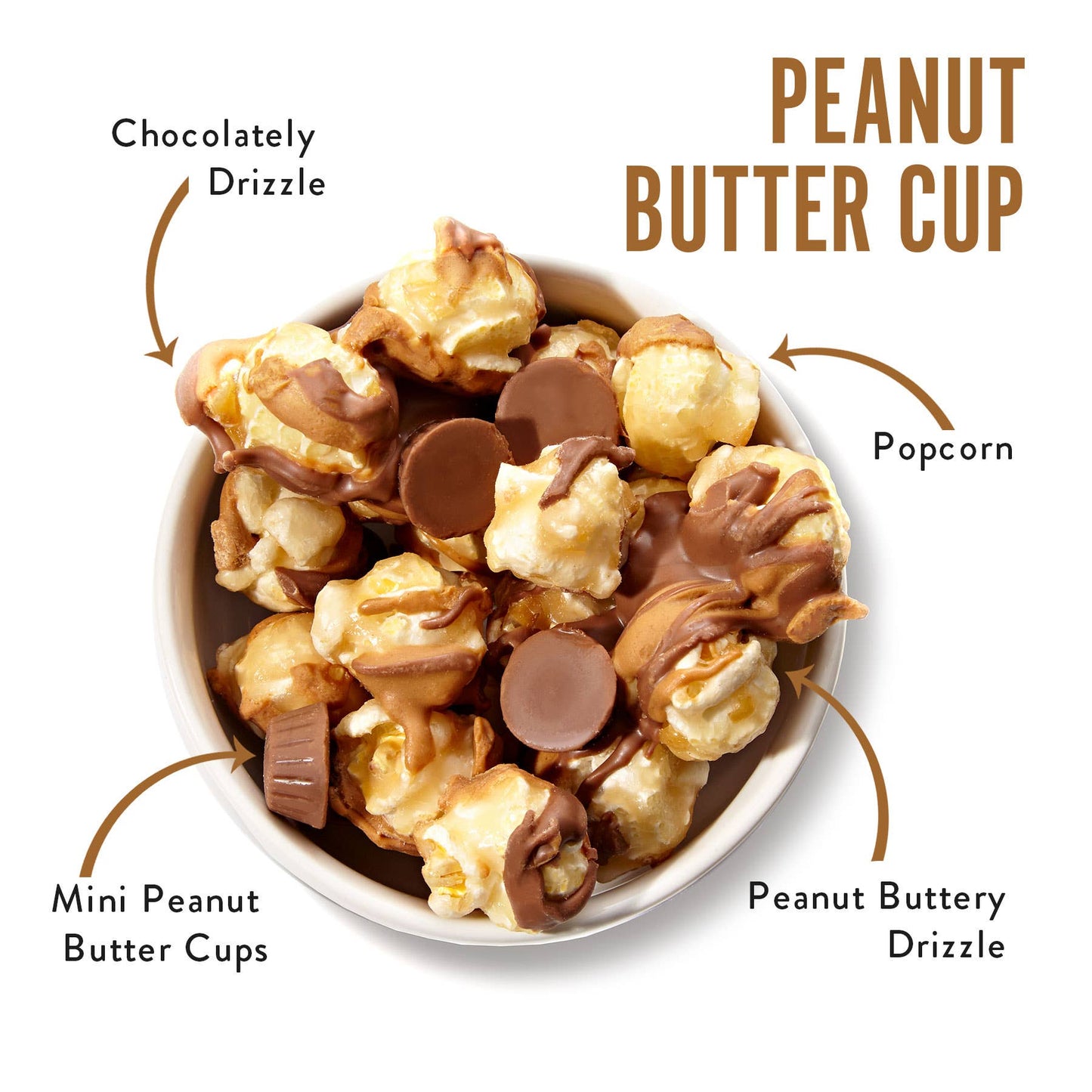 Peanut Butter Cup | Caramel Corn Chocolate Popcorn | bags