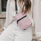 Pink Checkmate Crossbody Sling
