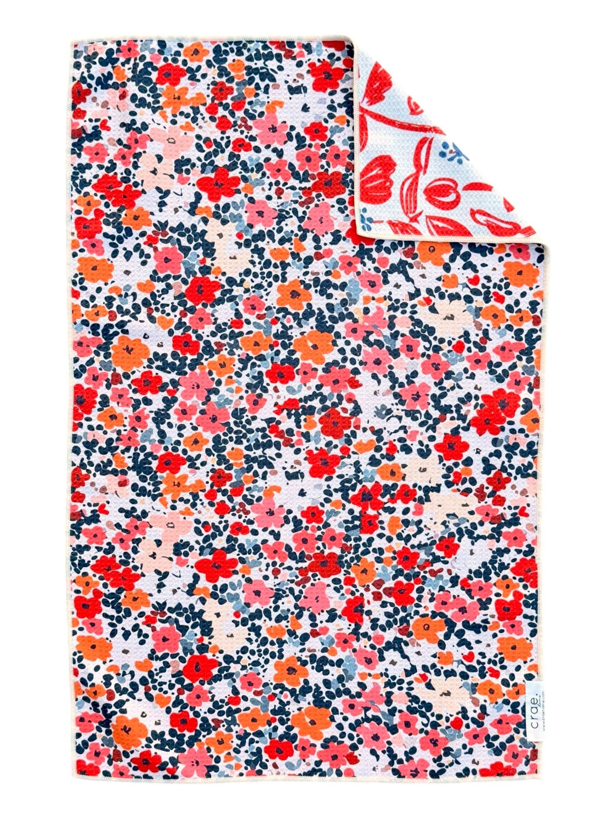 Rust and Rows: Reversible Hand Towel