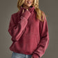 Wine Quarter Zip Sweatshirt