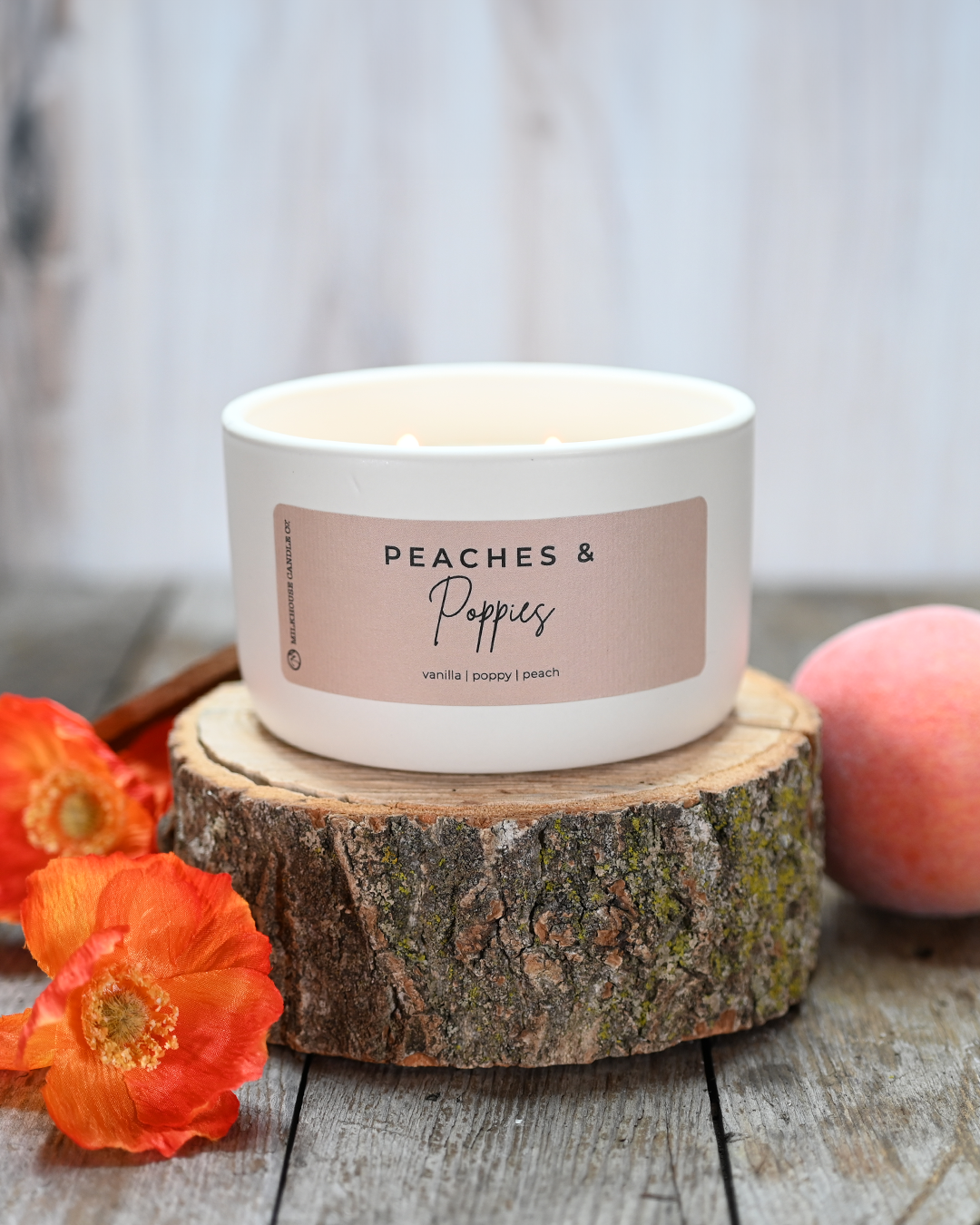 Peaches & Poppies | Signature Statement Candle