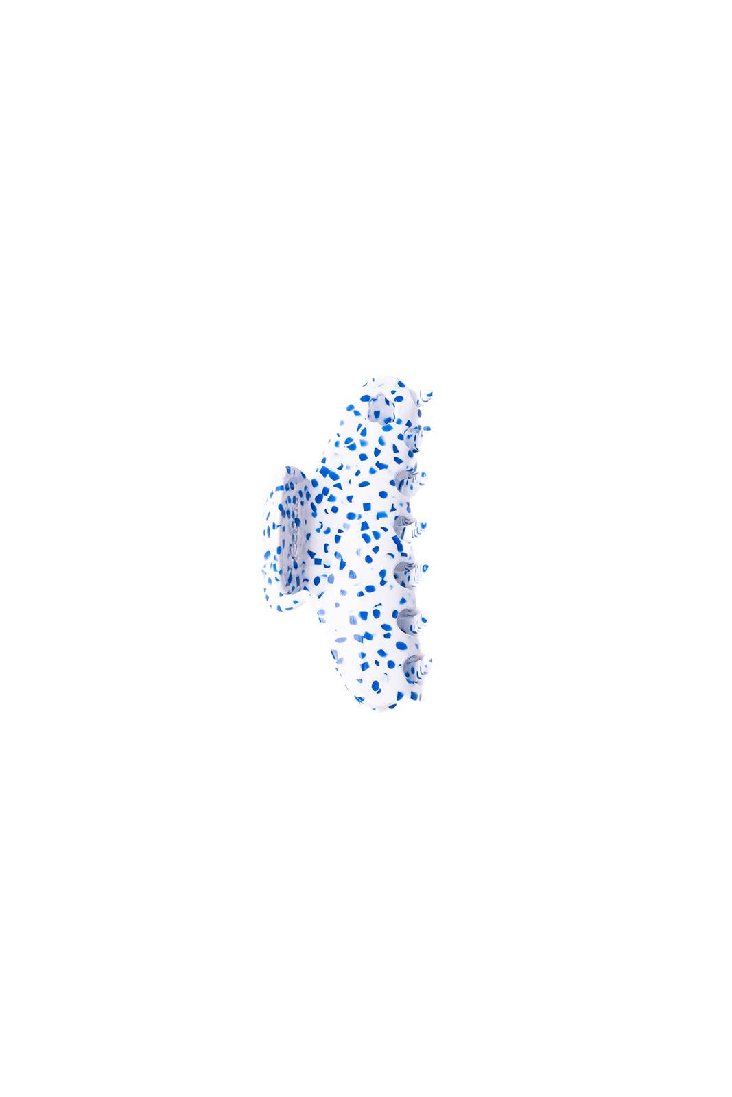BLUE SPECKLED ACETATE CLAW - 2 SIZES