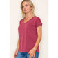 V NECK MODAL JERSEY TOP