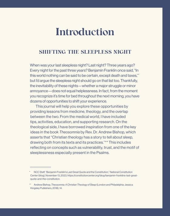 Sleep Habits Journal