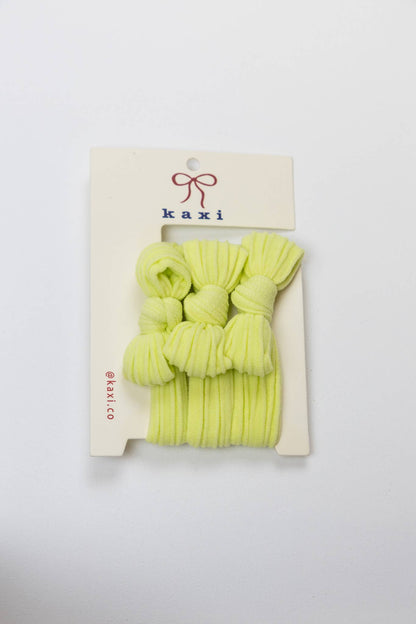 Nylon Bow Slick Back Hair Ties