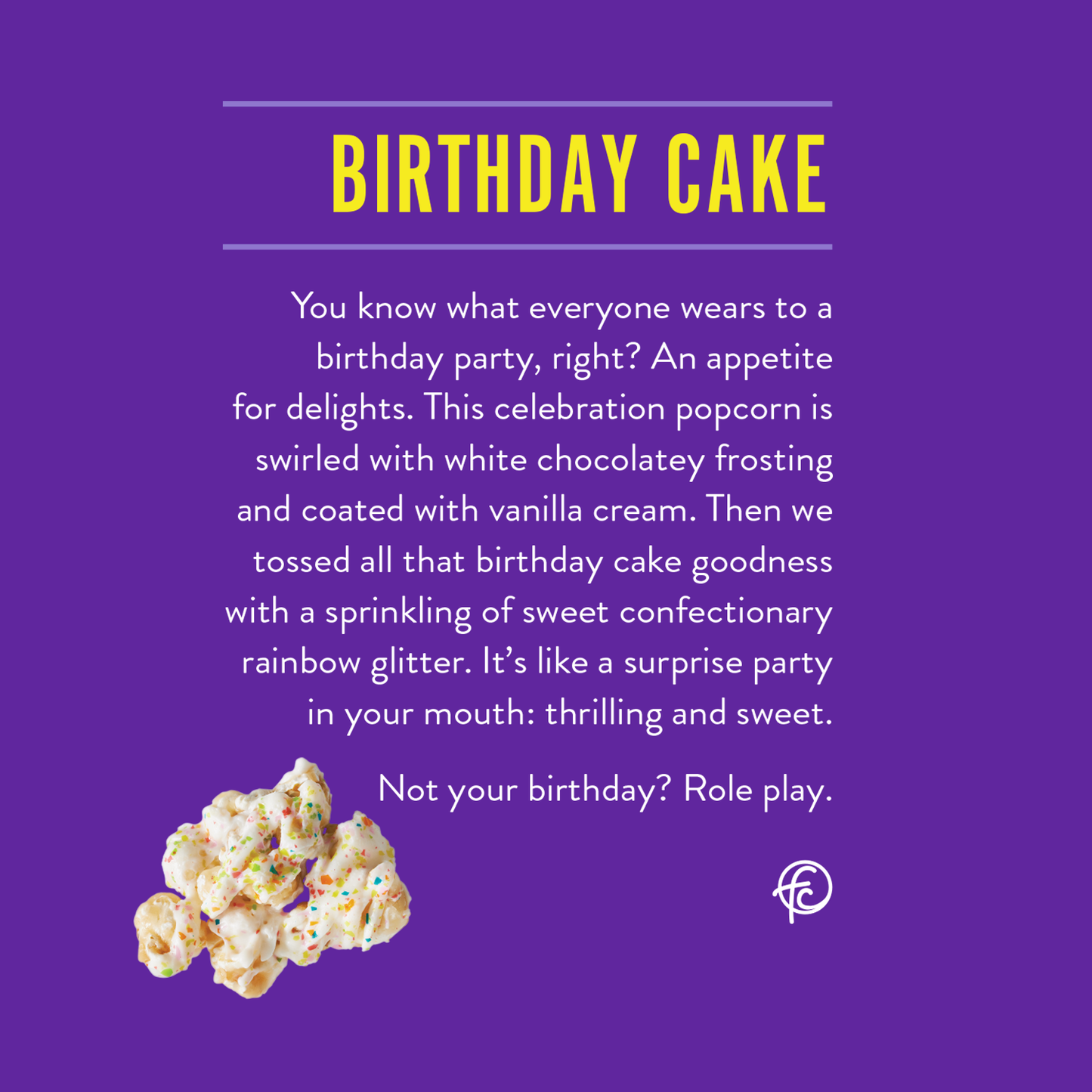 Birthday Cake | Caramel Popcorn | 5-ounce Bags