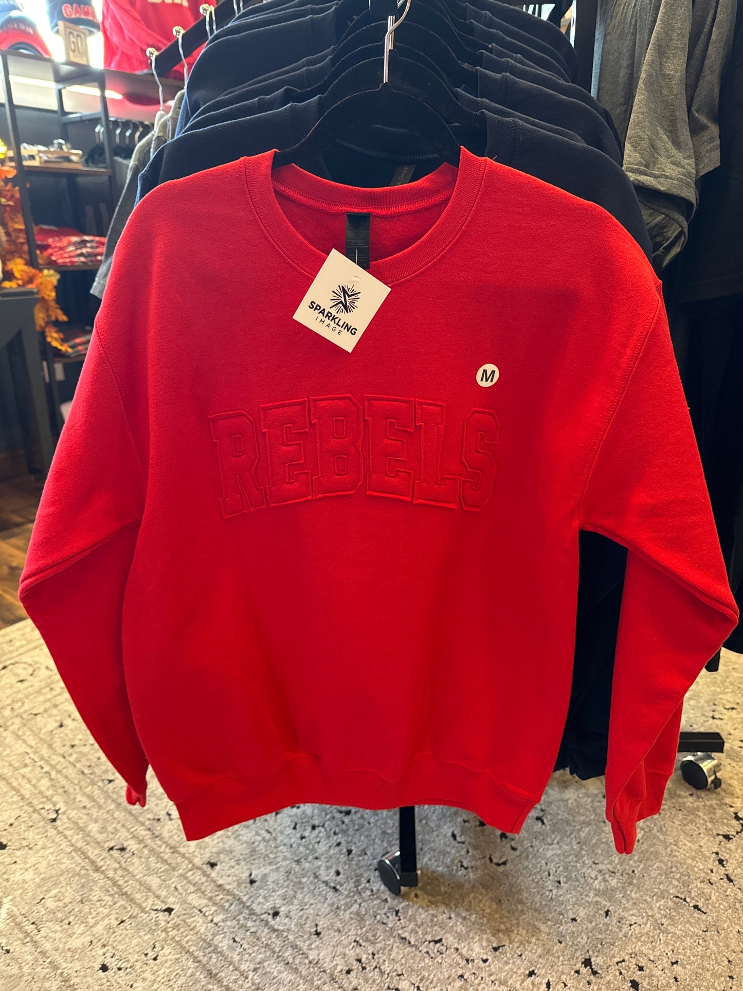 Rebels Raggy Crewneck Sweatshirt - Red