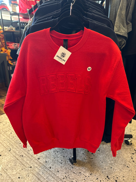 Rebels Raggy Crewneck Sweatshirt - Red