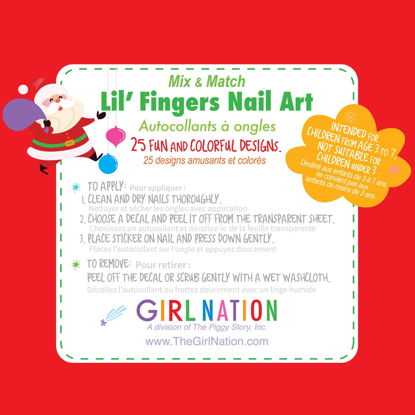 Lil' Fingers Nail Art | Holly Jolly Christmas 2024