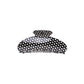 BLACK & WHITE POLKA DOT CLAW - 2 SIZES