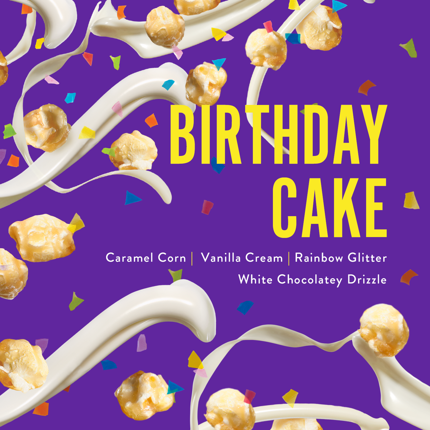 Birthday Cake | Caramel Popcorn | 5-ounce Bags