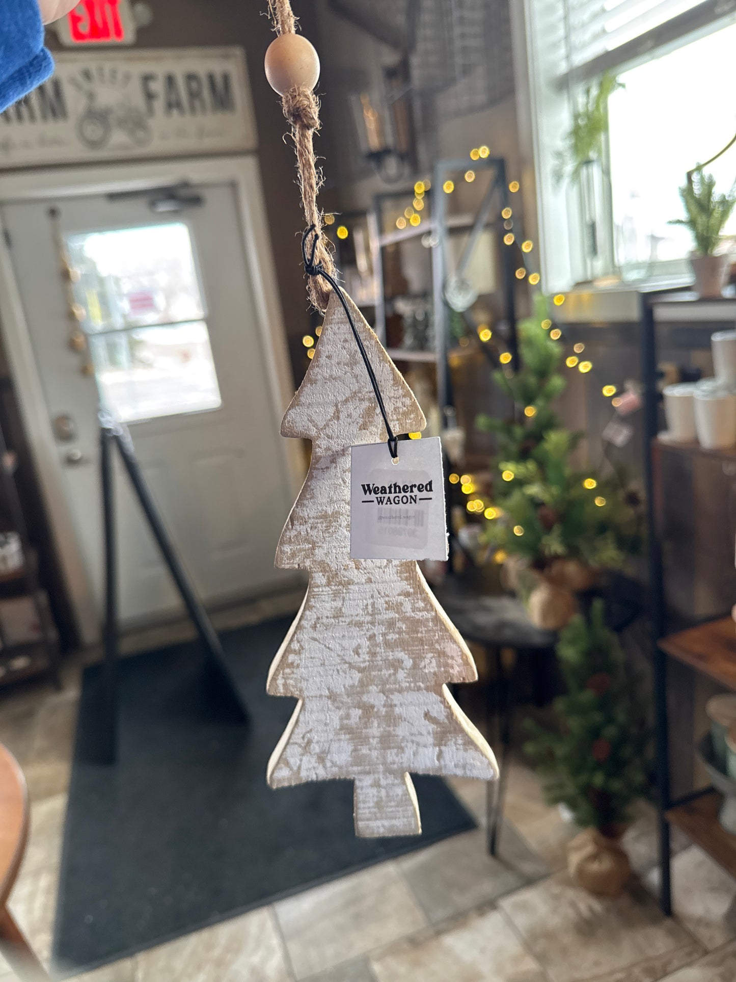 White Tree Cutout Hanger