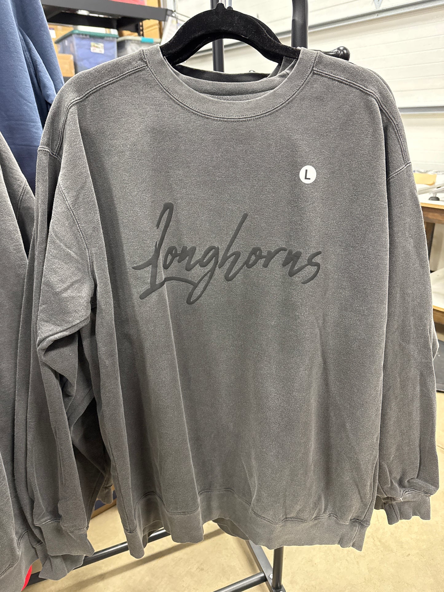 Scripty Longhorns Crewneck (L, XL, 2XL)