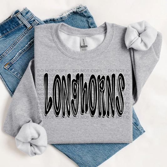 Longhorns Doodle Shirt (pre-order)