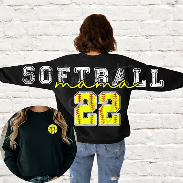 Softball Mama Shirt - Customized