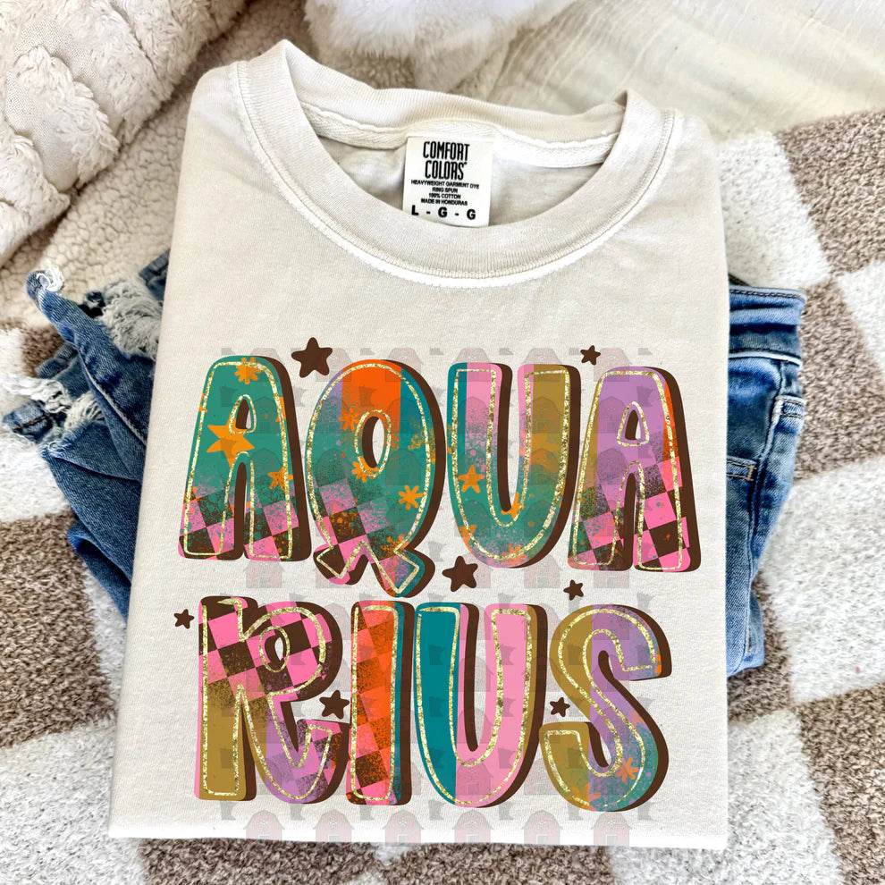 Retro Horoscopes Shirt (All Signs Available) - Ivory